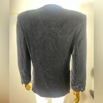 Talbots Vintage Talbot velvet black old money one button plunge neckline jacket coat 4 Photo 2