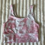 DYI  Pink and White Tie-Dye Crop Top Photo 0