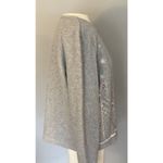 Croft & Barrow  Cardigan Sz PL Full Zip Gray Cardinals Birds Holiday Winter Snow Photo 5