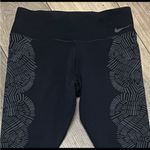 Nike Women Dri Fit Legendary Tight Sz S Black Gray Engineered Tidal Graphic Yoga Photo 7