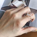 Cute ring transparent ring acrylic ring resin ring lovely ring y2k ring 2000s ring Photo 0