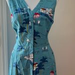 BODEN Dress 12 100% Cotton Resort Boho Beach RARE Riviera Mediterranean Seaside Blue Photo 8