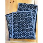 Coach Signature Sm C 's Black and Gray 100% Merino Wool Scarf Reversible Unisex Photo 1