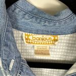 Bonjour Vintage | | Blue Multi Print Denim Button Down Shirt Size Large Photo 1
