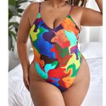 SheIn New! Women's SH3lN Multi-color One-Piece Swimsuit Photo 2