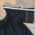 Swimsuits For All Vera Black Crocheted Cold Shoulder Coverup 6/8 Photo 5