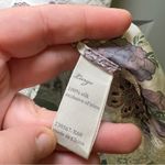 Victoria's Secret VTG  White/Purple Floral Print Silk Pajama Top size L Photo 6