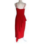 Lovers + Friends  Cleo Red Ruffle Midi Dress Photo 8