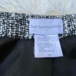 Soft Surroundings Blazer Jacket Womens Medium Gray Tweed Open Front Hook & Eye Photo 6