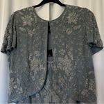 Lane Bryant New NWT  Twinset Cardigan Tank Top Beaded Embellishment Blue 14 16 Photo 0