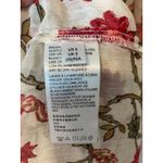 Free People Keeping Up with Kara Ivory Floral Long Sleeve Tunic Dress Blouse Top Photo 7