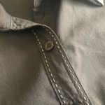 BCBGMAXAZRIA Black Button Down Stitched Top size Medium Photo 4