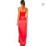 Amanda Uprichard silk Mezcal maxi dress in Crimson Photo 2