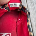 Vans Black low top sneakers with animal print trim 6.5 Photo 7