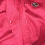 Harley Davidson  Size XL Maroon 3/4 Sleeve Lightweight Jacket Photo 11
