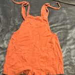 Arizona Burnt Orange Overall Romper Photo 0