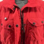 Ralph Lauren Lauren Ralph Active S Red Utility Jacket Outerwear Long Sleeve Snap Pockets Chic Photo 4