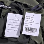 Social Bridesmaids Olive Green Satin Ruffle Flutter Sleeve Maxi Dress XS 8219‎ Photo 6