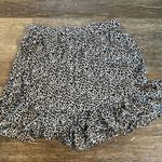 American Eagle  black-and-white leopard mini skirt Photo 1