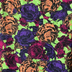 LuLaRoe WOMENS SIZE XL DRESS LIME GREEN PURPLE CORAL PINK FLOWERS SOFT COMY Photo 3