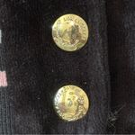 Juicy Couture  Black Label Vintage Size S Black Pink Velour Snap Up Velour Jacket Photo 9