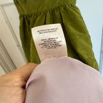 Maeve Anthropologie  chartreuse green strapless a-line dress size 4 Photo 7