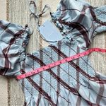 Hill House  The Athena Matilda Plaid Short Puff Sleeves Mini Nap Dress Women’s XS Photo 5