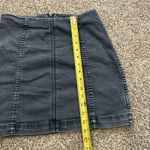 Free People medium wash blue denim Modern Femme mini skirt size 8 Photo 6