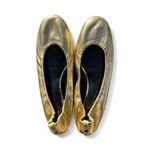 Lanvin Gold Elastic Ballet Flats Photo 1