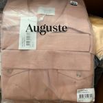 Revolve Auguste The Label Patty Tie Belt Playsuit In Blush Size 12/US 8 NWT Pink Photo 2