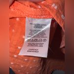 Loft  Blouse‎ Orange Polka Dot Long Sleeve Crew Neck Cotton Casual Large Photo 3