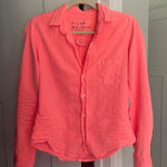 Frank & Eileen  Barry Neon Coral Famous Denim Button Down Photo 0