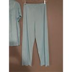 Vanity Fair  Vintage Baby Blue Short Sleeve Button Up Pajama Set Nylon M Photo 3