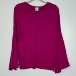 CAbi Tether Pullover Orchid Fuchsia Pink Knit Tie Flare Sleeve Sweater Women’s S Photo 1