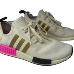 Adidas 8.5 NMD_R1 SHOES Boost 3-Stripes Metallic Gold Pink Cream Running Sneaker Photo 2