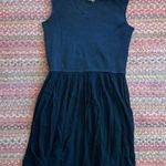 VTG BLACK BASIC FLOWY TANK DRESS Size M Photo 3