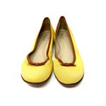 Brooks Brothers  Women´s Size 12‎ Ballerina Flats Dress Shoes Yellow Brown Bow Photo 11