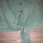 Copper Key light green eyelet button shirt tie Photo 3