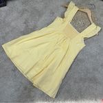 Draper James  Women’s Maddie Embroidered Babydoll Dress In Yellow Stripe Easter S Photo 6