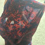 Mason + Mackenzie Floral Chiffon Sweater Blue Size L Photo 3