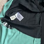 BCBG MaxAzria Black & Teal Amelia Cutout Trapeze Mini Dress. Size Small Photo 4