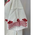 Handmade Women’s  Cream Shirt with Red Embroidery. No Size, Read Description. Photo 2