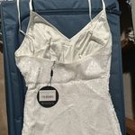 White Fox Boutique ✨ White Sequins Party Mini Dress, Size Small Photo 9