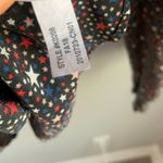 Madewell  Silk Ruffle-Hem Wrap Top in Starry Night Photo 6