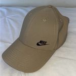 Nike DRI-FIT Structured Metal Logo Ball Club Cap Hat Khaki/Metallic silver color Photo 2