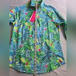 Lilly Pulitzer UPF 59+ Skipper Popover multi via parigi Size S Pullover Photo 6