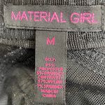 Material Girl Black Illusion Embossed Point Collar Moto Jacket Size Medium Photo 11