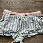 Aerie White & Blue Striped Casual Shorts S Photo 1