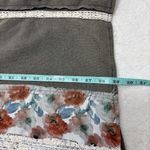 POL  Floral Patchwork Lace Button-Up Shirt - Oversized - Flower Buttons Size L Photo 11