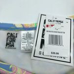 California Sunshine  Cinched Swim Bikini Bottom High Waisted Paisley Colorful 3X Photo 5